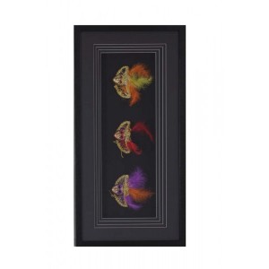 Quadro Decorativo Máscaras de Veneza A40xC80xE6 cm