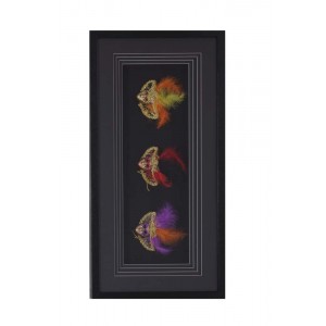 Quadro Decorativo Máscaras de Veneza A40xC80xE6 cm