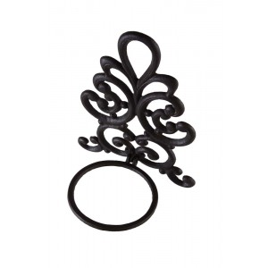 Suporte Para Vaso Ferro Trabalhado Preto 18x24x33 cm