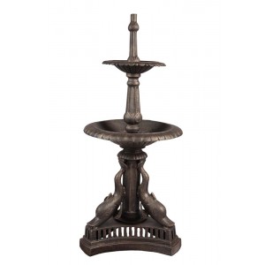 Chafariz em Ferro 2 Quedas com Escultura Peixes  A141xD61 cm