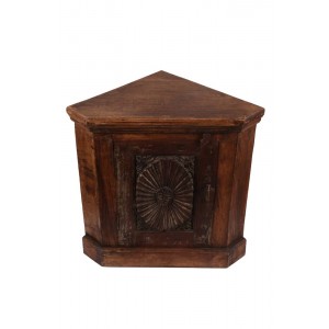 Armário de Madeira Triangular de Canto A76xL65xP41 cm