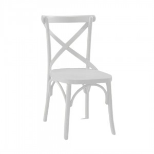 CADEIRA  DE JANTAR  BRANCA EM POLIPROPILENO 88 X 48 X 44 CM