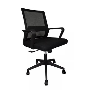 CADEIRA ESCRITORIO ERGONOMICA TELA PRETA