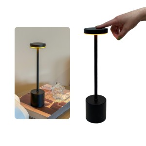 LUMINARIA  LED RECARREGAVEL TOUCH 34X8 PRETA