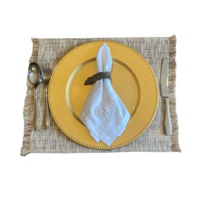 Sousplat Ouro Poliuretano 33X22