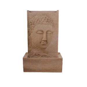 Fonte de Buda Poliresina Marrom 63x33x100CM