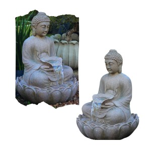Fonte de Aguá Buda c/ Cascata em Poliresina 86x61x52 cm